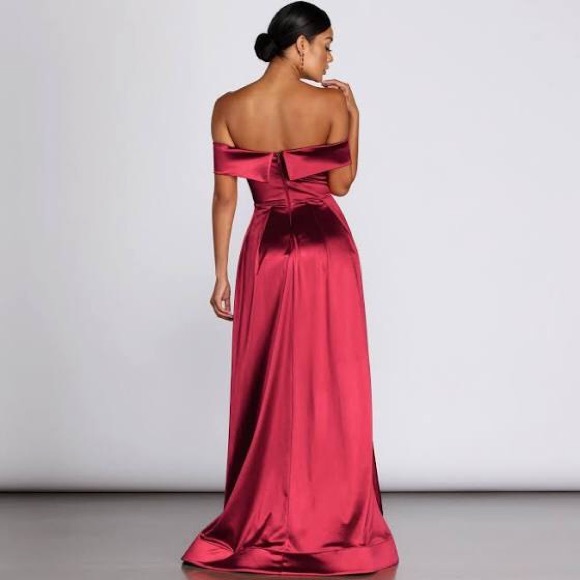Formal Off The Shoulder Dress - Picture 4 of 4